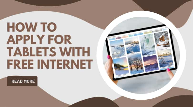 How to Apply for Tablets with Free Internet